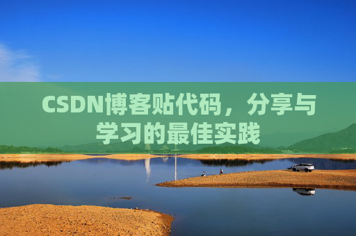 CSDN博客贴代码，分享与学习的最佳实践