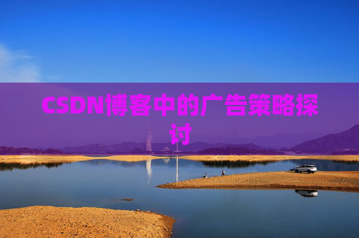 CSDN博客中的广告策略探讨