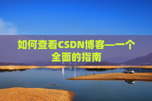 如何查看CSDN博客—一个全面的指南